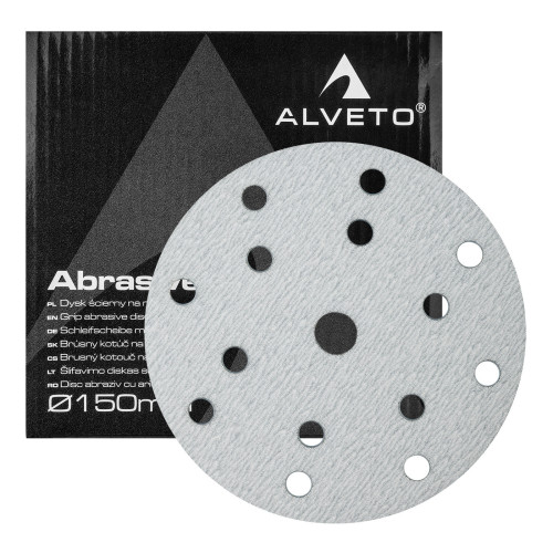 Alveto krążek ścierny 15H 150mm biały P60