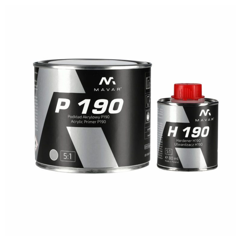 Mavar P 190 – szybkoschnący podkład akrylowy 5+1, 2K Mavar P 190 – szybkoschnący podkład akrylowy 5+1, 2K